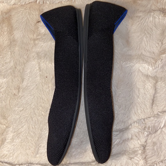 Like new Rothy's The Square Solid Black Blue Halo - Picture 7 of 11